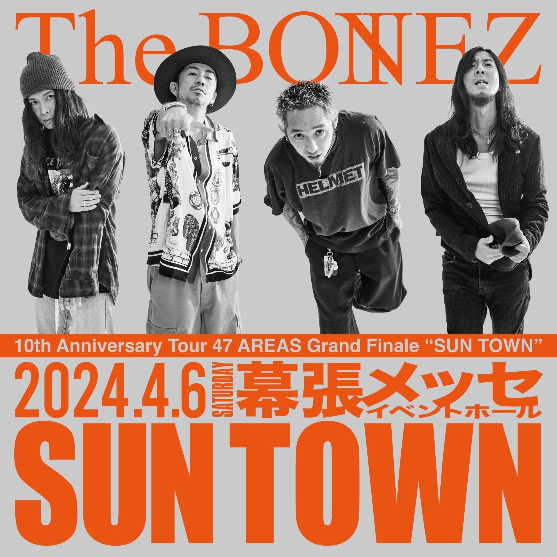 NEWS】The BONEZ 、結成10周年ツアーファイナルは幕張メッセ単独